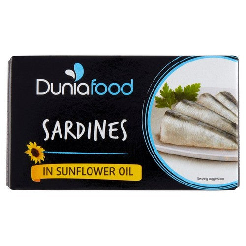 Sardynki w oleju słonecznikowym Dunia Food 125 g