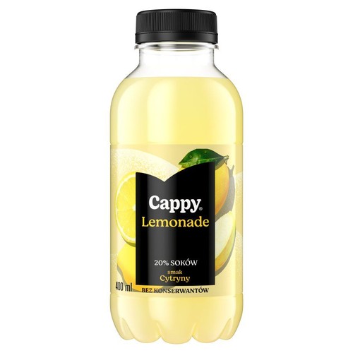 Napój niegazowany Lemonade o smaku cytrynowym Cappy 400 ml