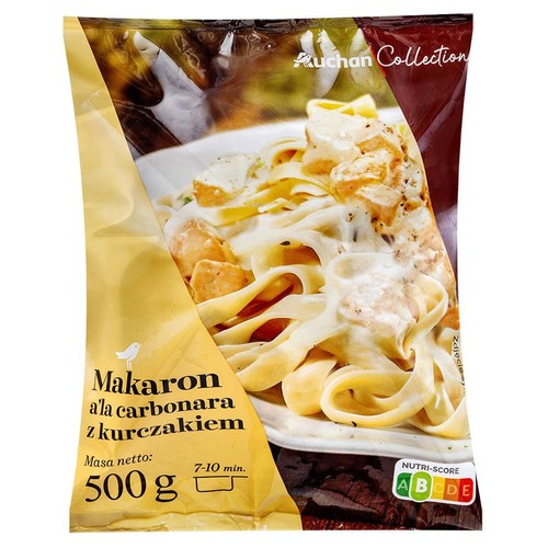 Makaron a'la carbonara z kurczakiem Auchan Collection 500 g