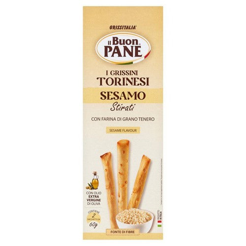 Paluszki grissini z oliwą z oliwek i z sezamem Il Buon Pane 120 g