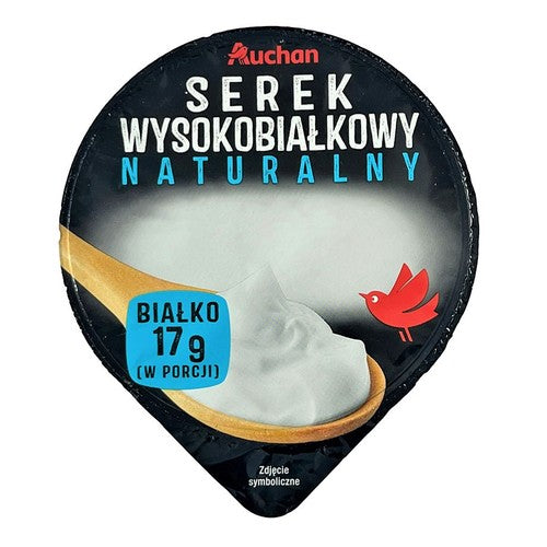 Serek naturalny wysokobiałkowy Auchan 150 g