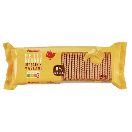 Petit Beurre herbatniki maślane Auchan 200 g