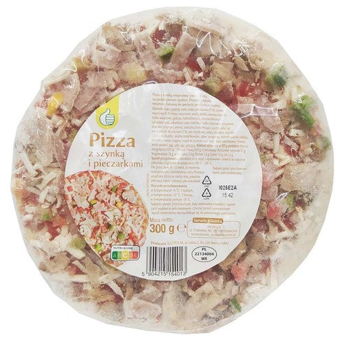 Pizza z szynką i pieczarkami Auchan 300 g