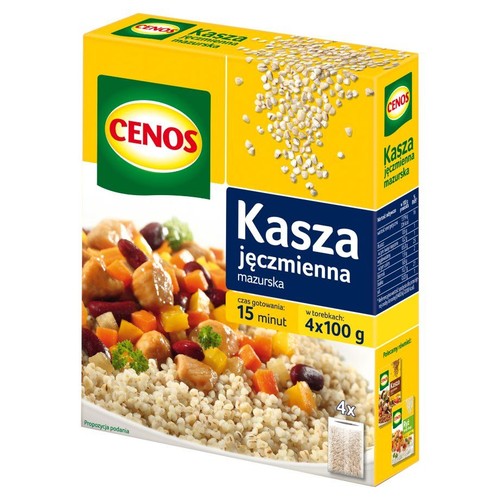 Kasza jęczmienna mazurska Cenos 4 x 100 g
