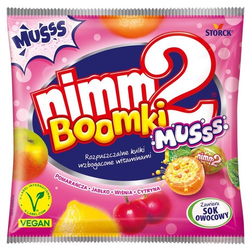 Cukierki z musującym nadzieniem owocowym nimm2 90 g