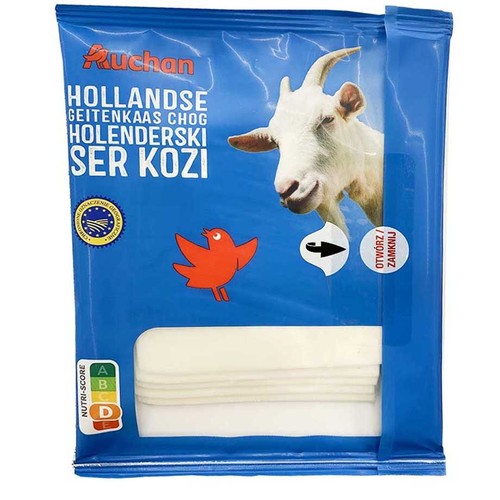 Ser kozi holenderski w plastrach Auchan 100 g