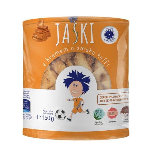 Płatki Jaśki z nadzieniem toffi Chaber 150 g