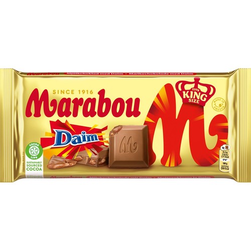 Czekolada mleczna z chrupiącymi karmelkami Daim Marabou 220 g