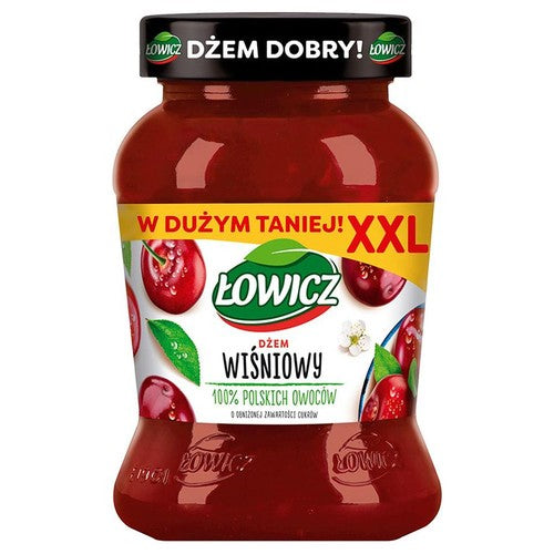 Dżem wiśniowy o obniżonej zawartości cukrów Łowicz 450 g