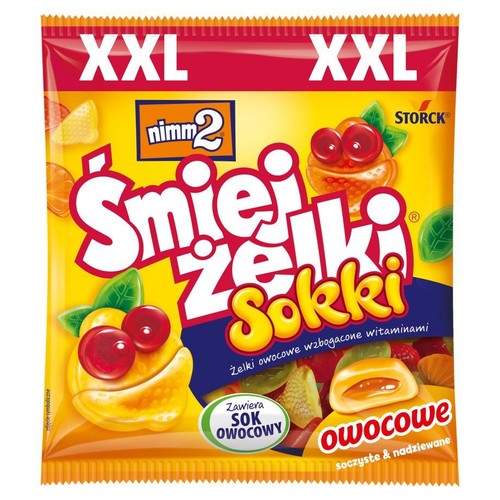 Nadziewane żelki owocowe wzbogacone witaminami Storck 165 g