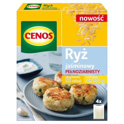 Ryż jaśminowy pełnoziarnisty  Cenos 4 x 100 g