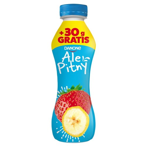 Ale Pitny Jogurt o smaku truskawki i banana Danone 270 g