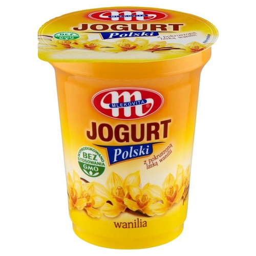 Polski Jogurt z pokruszoną laską wanilii Mlekovita 350 g