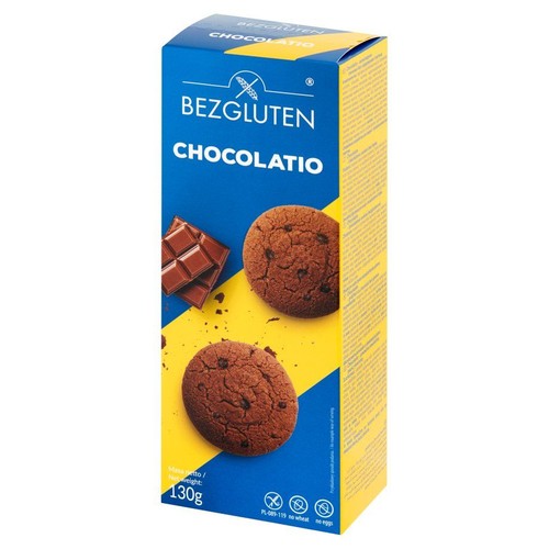 Czekoladowe ciastka bezglutenowe Bezgluten 130 g