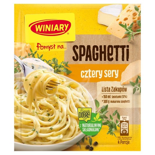 Pomysł na…makaron spaghetti 4 sery Winiary 31 g