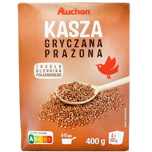 Kasza gryczana prażona cała Auchan 400 g